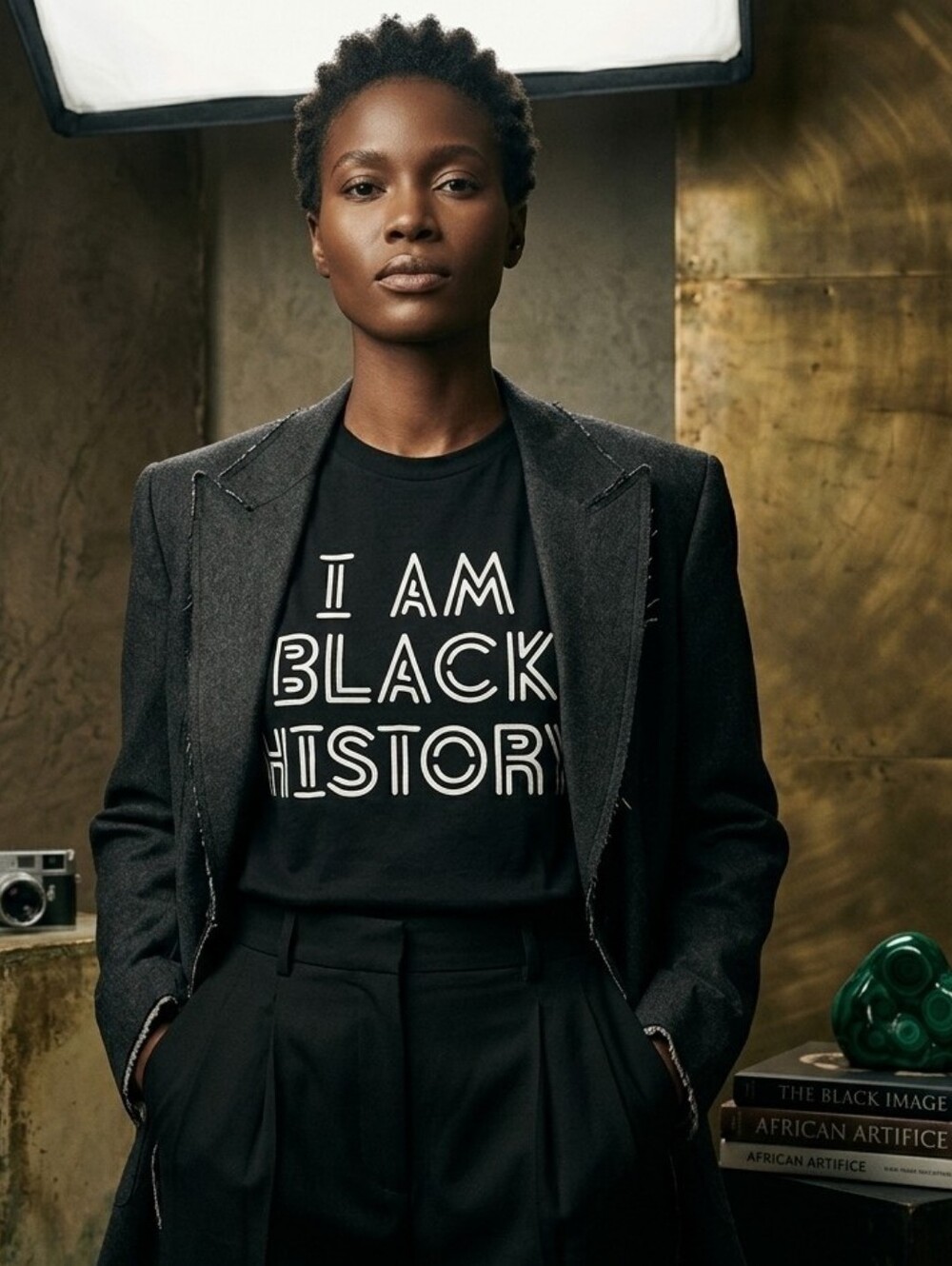 Mighty Fine Black Graphic "I AM BLACK HISTORY" Short Sleeve Tee - Unisex